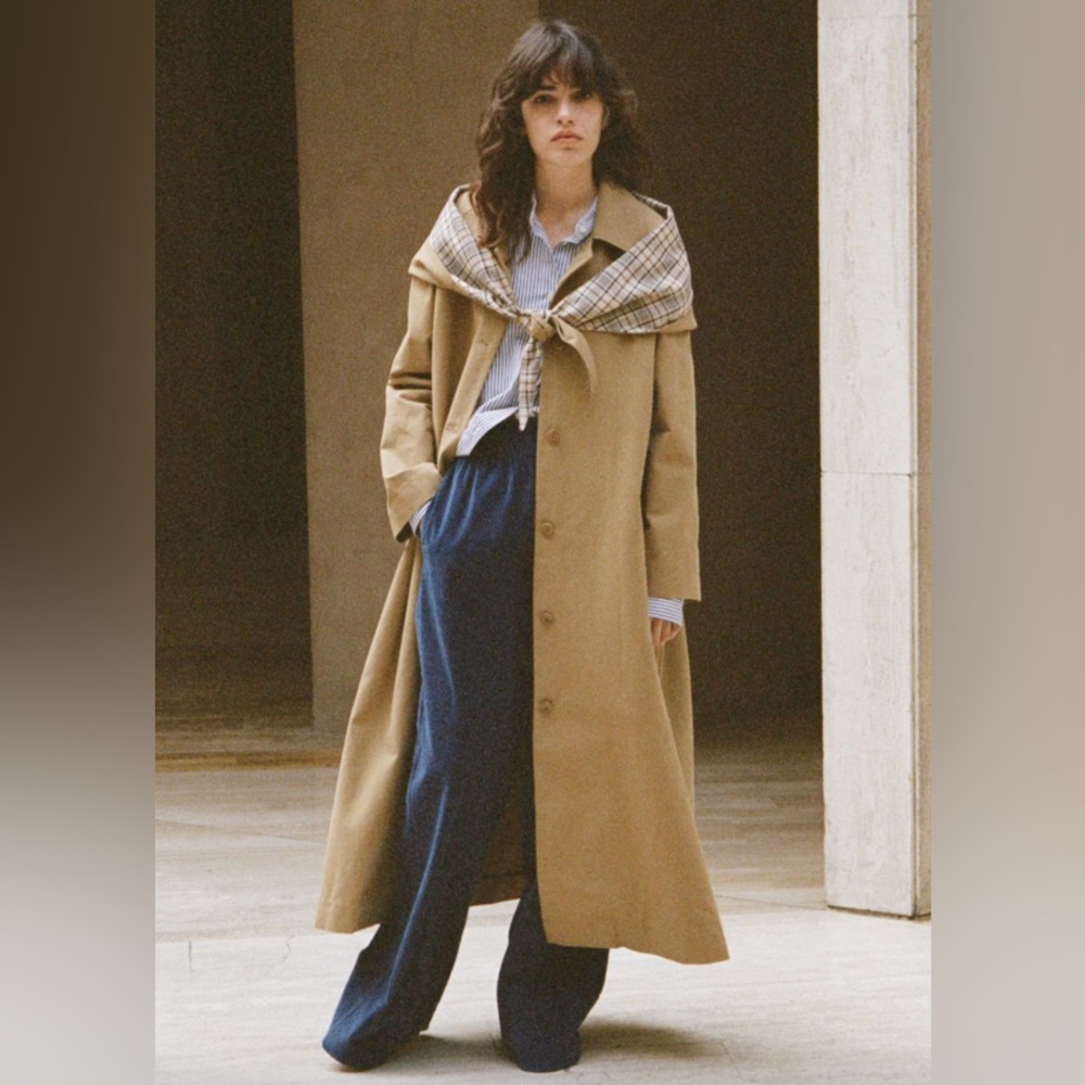 Sea New York Plaid Lined Trench